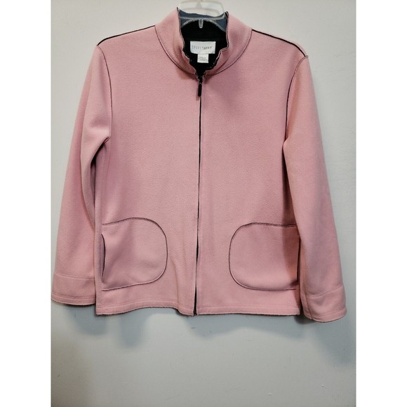 Sport Savvy Womens Size Med Pink Jacket Zip up pockets - Picture 1 of 8